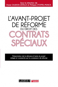 L'avant-projet de réforme du droit des contrats spéciaux