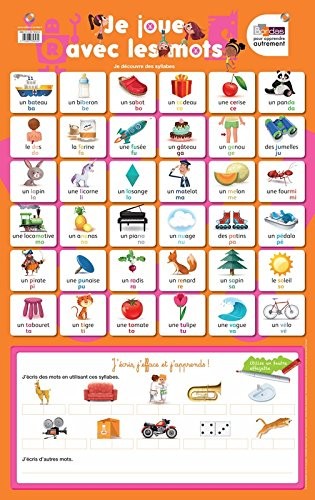 Poster-ardoise - Je joue avec les mots