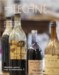Techne, no 56, 2023. matieres noires, sens et substances, 2