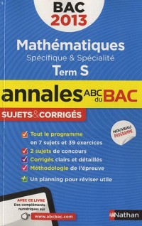 ANNALES BAC 2013 MATHS S SPE &