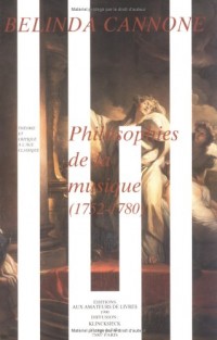 Philosophies de la musique: 1752-1780