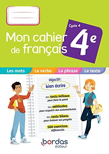 Mon cahier de français 4e