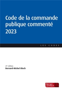 Code de la commande publique commenté 2023 (27e éd.)