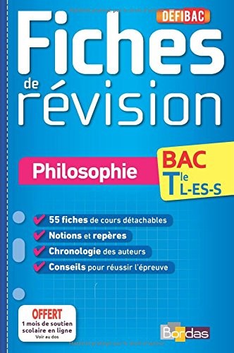 DéfiBac - Fiches de révision - Philosophie Tles L-ES-S