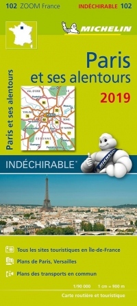 Carte Paris et ses alentours Michelin 2019