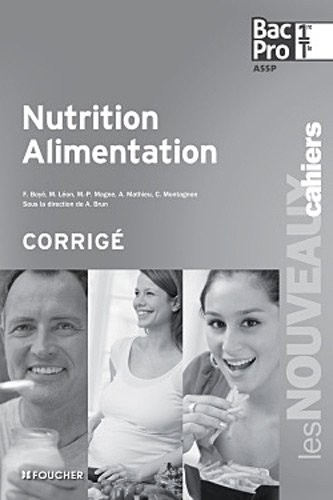 Nutrition Alimentation 1re Tle Bac Pro Corrigé