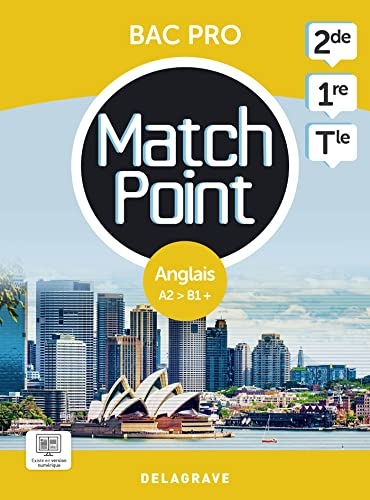 Match Point - Anglais 2de, 1re, Tle Bac Pro (2023) - Pochette élève