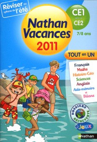 Nathan vacances - tout en un - du CE1 vers le CE2 : 7/8 ans