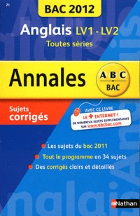 ANNALES BAC 2012 ANGLAIS TTES