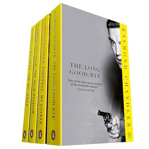 Raymond Chandler’s Iconic Philip Marlowe Collection (4 Books Set): Farewell, My Lovely, The High Window, The Big Sleep, and The Long Goodbye [9789124390334]