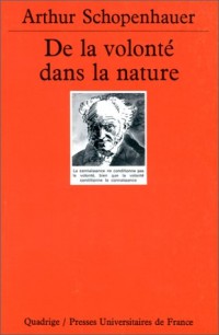 De la volonté dans la nature