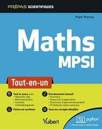 Mathématiques MPSI - Tout-en-un