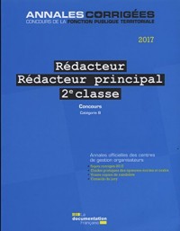 Rédacteur, Rédacteur principal 2e classe : Concours externe, interne, 3e concours, catégorie B