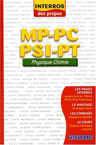 Physique - Chimie MP-PC-PSI