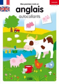 Mes Premiers Mots en Anglais-Autocollants : la Vache - De 3 à 5 ans