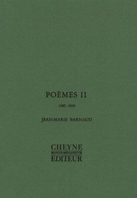 Poèmes II : 1987-1990