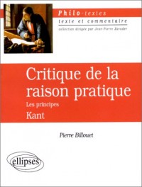 Critique de la raison pratique, Les principes, Kant