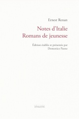 Notes d'Italie: Romans de jeunesse