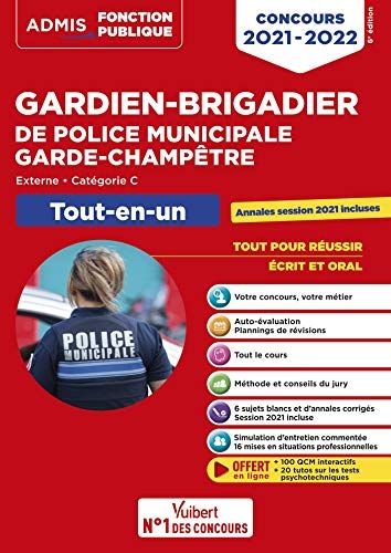 Concours Gardien-brigadier de police municipale et Garde-champêtre - Catégorie C - Tout-en-un: Concours externe 2021-2022 (Admis Fonction Publique)