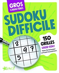 Gros caractères Sudoku difficile