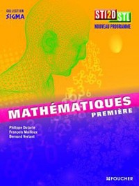 Sigma Mathématiques 1re Bac STI2D - STL