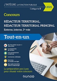 Concours Rédacteur territorial - 2021 - Externe, interne et 3e voie - Tout en un: Externe, interne et 3e voie - Tout en un (2021)