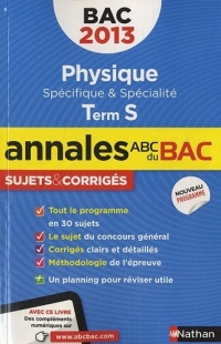 ANNALES BAC 2013 PHISYQUE S SP