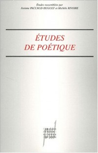 Etudes de poétique