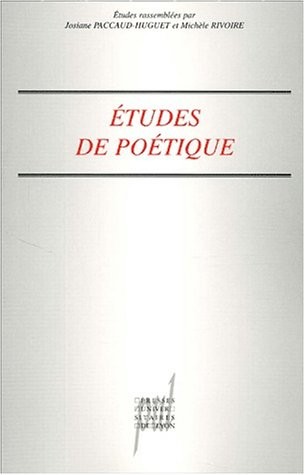 Etudes de poétique