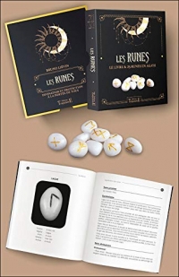 Les Runes - Le livre et 25 runes en agate - Coffret