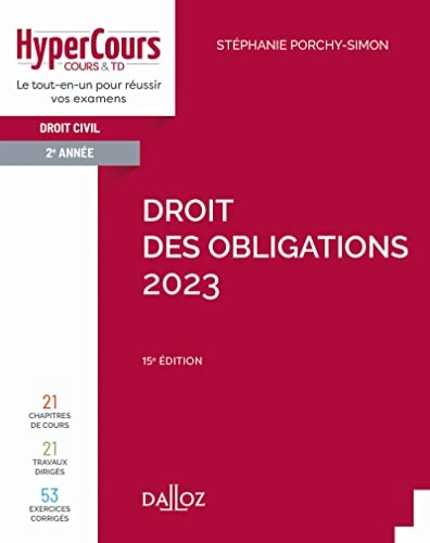 Droit des obligations 2023 15ed