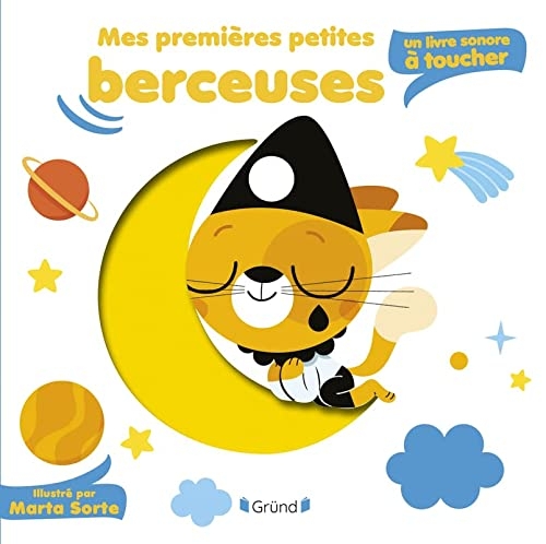 Mes premières petites berceuses : un livre sonore à toucher – Livre sonore et éveil avec 5 puces sonores et 5 matières à toucher – Bébé dès 6 mois