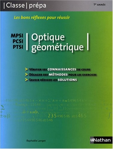 Optique géométrique - PCSI MPSI PTSI