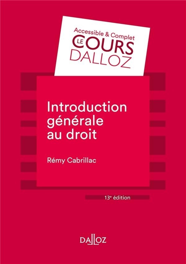 Introduction générale au droit