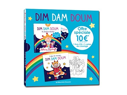Dim Dam Doum : 2 volumes : Au dodo les doudous ; Cahier de coloriages (1CD audio)