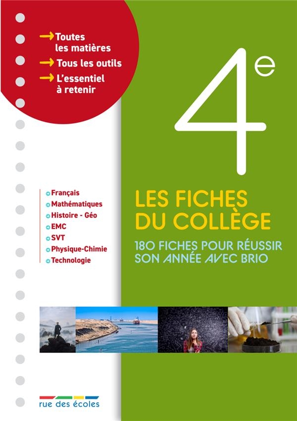 Les fiches du collège 4e