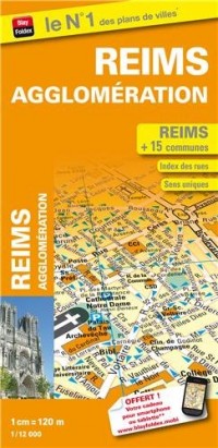 Plan de ville de Reims agglomération - Echelle : 1/12 000