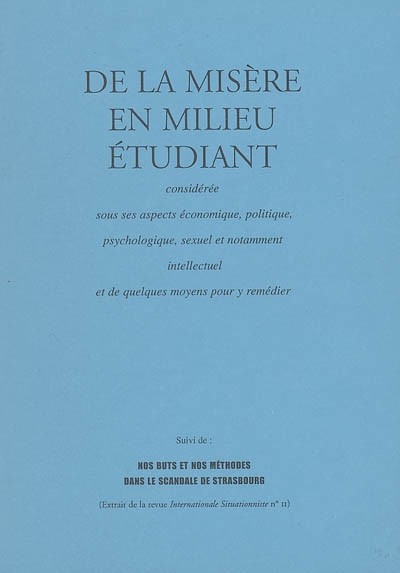 De la Misère en milieu étudiant