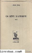 Un Rêve d'automne [9782904469756]
