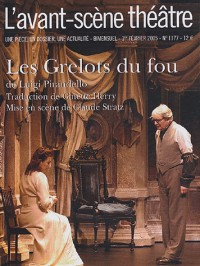 Les grelots du fou ; L'avant-scène théâtre n°1177