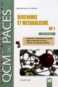 Biochimie et métabolisme : UE 1