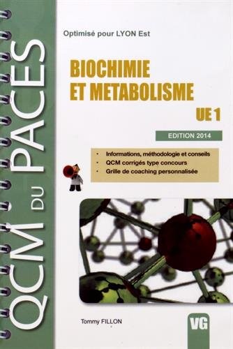 Biochimie et métabolisme : UE 1