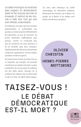 taisez-vous ! - le debat democratique est-il mort ?