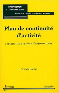 Plan de continuité d'activité : Secours du système d'information