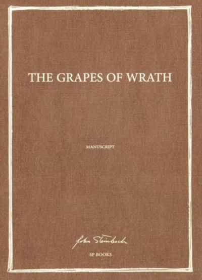 The grapes of wrath (manuscrit) - le manuscrit de steinbeck