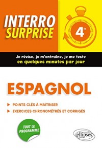 Interro Surprise Espagnol Quatrième