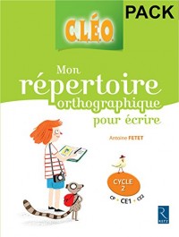 Mon répertoire orthographique pour écrire