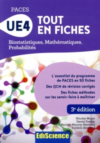 PACES UE4 Tout en fiches - Biostatistiques, Mathématiques, Probabilités