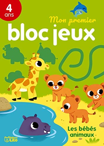 Mon 1er bloc jeux- les bébés animaux - dès 4 ans