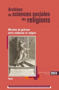 Archives de sciences sociales des religions, n°203